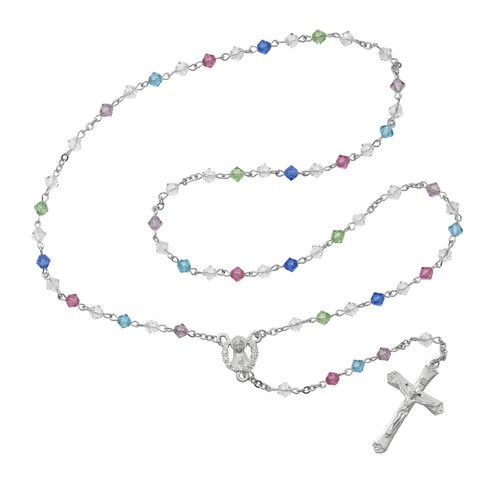 Multi colored swarovski 5mm - multi,